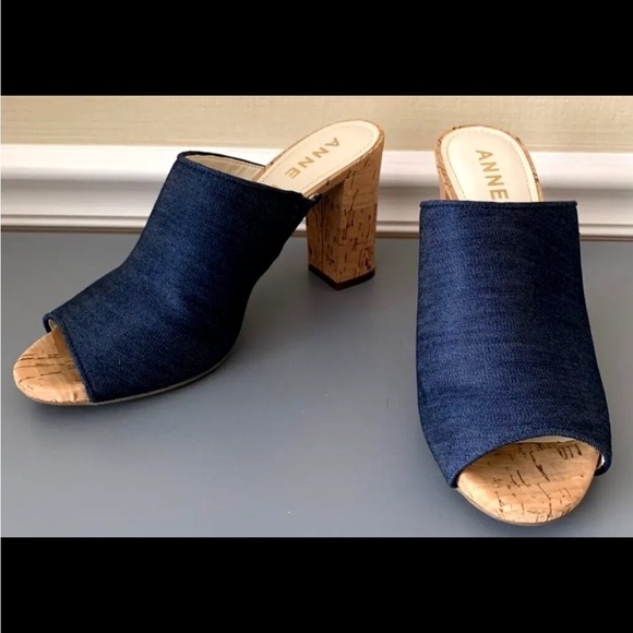 ANNE KLEIN “Tillie” Peep Toe Mule Size 9.5 - Picture 6 of 8